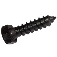 1/2 x 12 Plain Finish Steel Grade A Hex Head Lag Screw