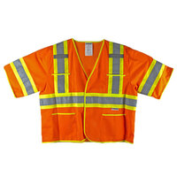 SAFETY VEST ORANGE ANSI CLASS 3 BREAKAWAY HI VIZ SMALL