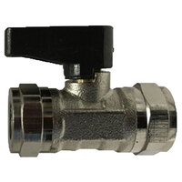 1/8 NICKEL PLATED BRASS FIP X FIP BALL VALVE 250 PSI