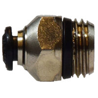 6MM X 3/8 NICKEL PLATED BRASS PUSH-IN METRIC MALE ADAPTER