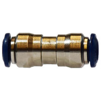 5/32 X 1/4 NICKEL PLATED BRASS PUSH-IN REDUCING UNION CONNECTOR