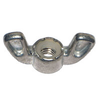 1/4-20 Zinc Finish Steel Nylon Insert Wing Nut