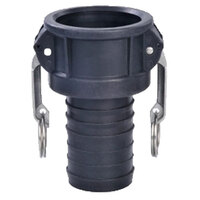 1/2 POLYPROPYLENE CAM AND GROOVE CAMLOCK FEMALE COUPLER X HOSE SHANK TYPE C