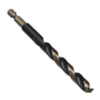 1/2 QR-UB BLACK & GOLD 135 DEGREE SPLIT POINT ULTRA BOR PREMIUM DRILL 1/4 QUICK RELEASE HEX SHANK