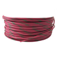 2 AWG X 25' RED BATTERY CABLE WITH PVC INSULATION GREEN COLOR CODED STRIPE