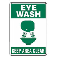 "EYE WASH" SIGN - PLASTIC