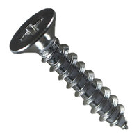 10 x 1 1/2 18-8 Stainless Steel Phillips Drive Flat Head Wood Screw