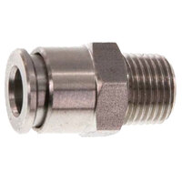 1/4 X 1/8 STAINLESS STEEL PUSH-IN MALE ADAPTER