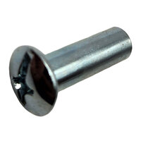 1/4 X 1 X #10-24 ZINC FINISH STEEL SLOTTED/PHILLIPS DRIVE TRUSS HEAD SEX BOLT