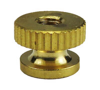 1/4-20 Brass Knurled Nut