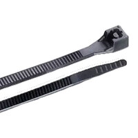 5 UV BLACK NYLON 50LB RELEASABLE CABLE TIE 100 PACK