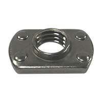 1/2-13 Plain Finish Steel Center Hole Weld Nut With 4 Projections