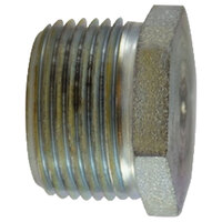 1/8 ZINC STEEL PIPE SOLID HEX HEAD PLUG